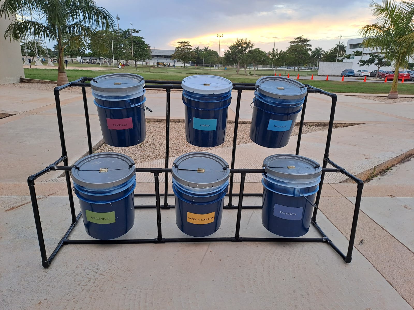 Módulo de separación de residuos sólidos