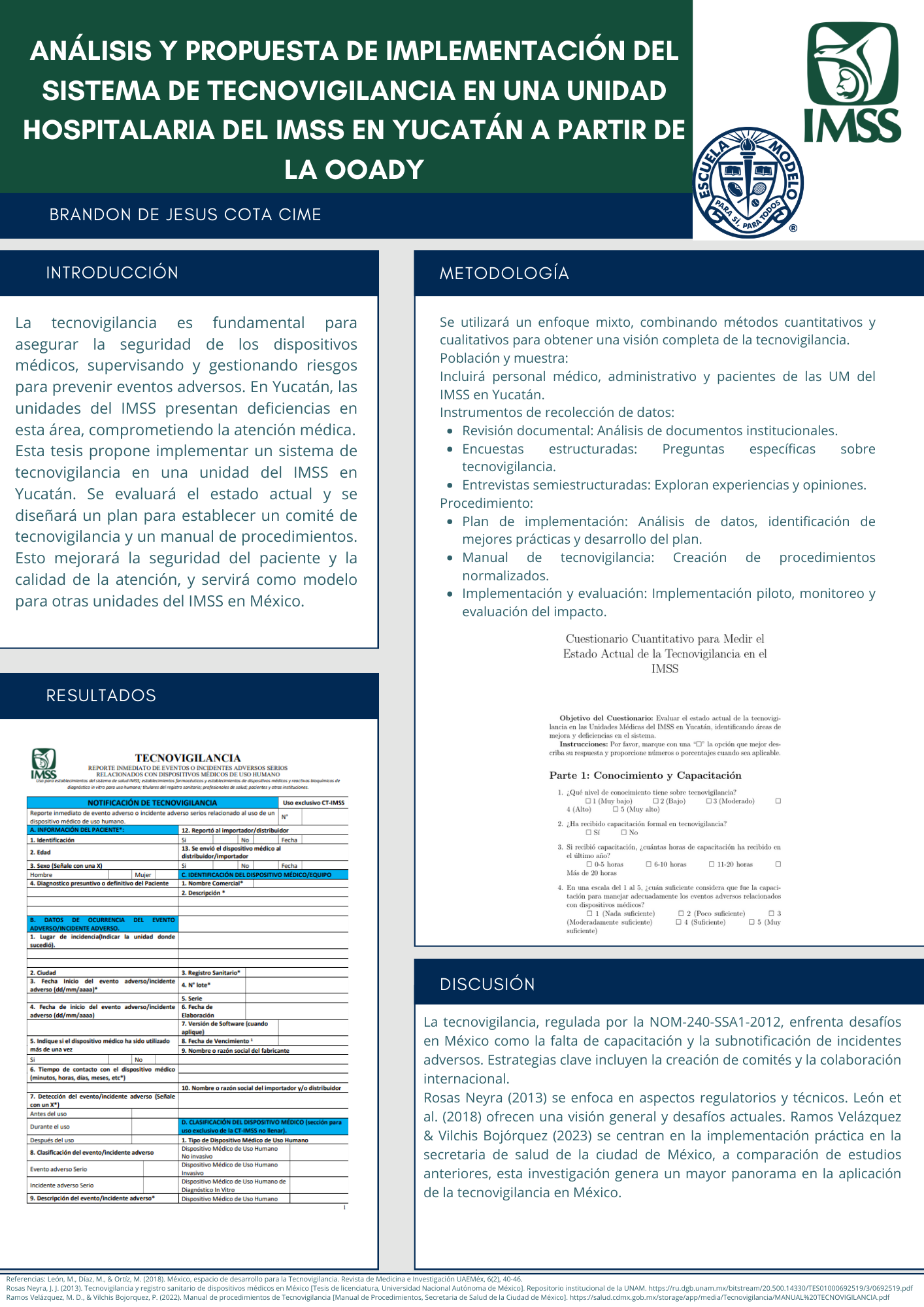 Propuesta de sistema de tecnovigilancia en el OOADY