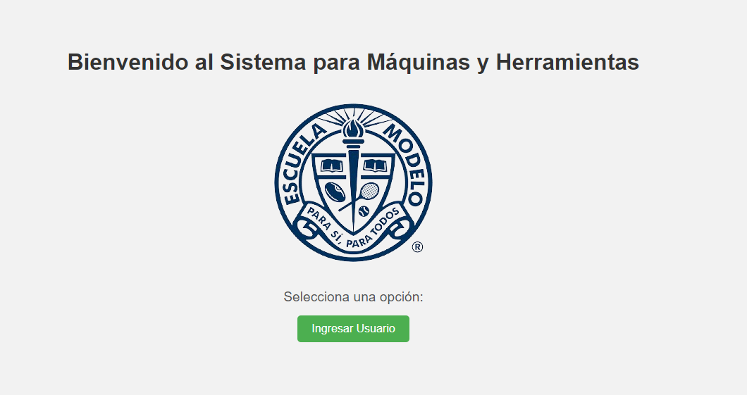 Sistema general para registro de solicitud de herramientas dentro del taller de maquinas