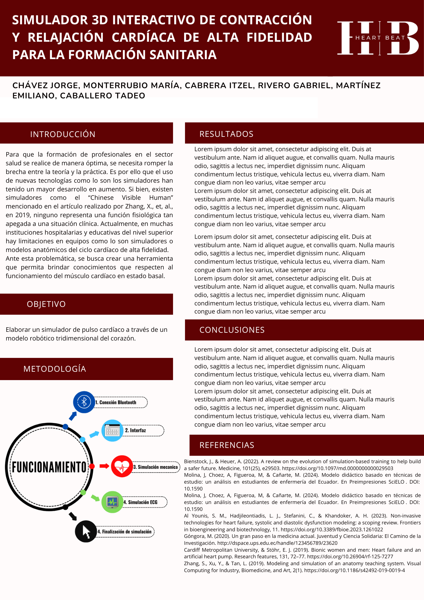 Simulador 3D interactivo de contracción y relajación cardiaca de alta  fidelidad para la formación sanitaria