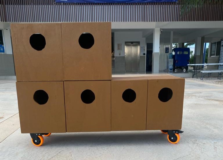 Modulo separador de residuos en el hogar