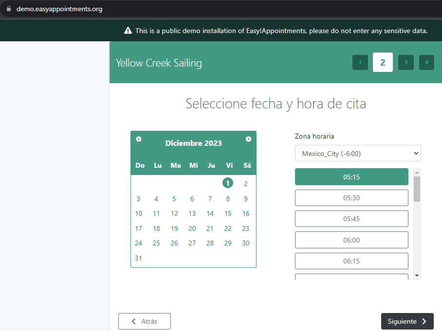 Organizador de citas para consultorio de nutrición unimodelo